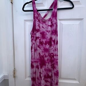 Pink Rose Pink/Purple Tie-Dye Jumpsuit